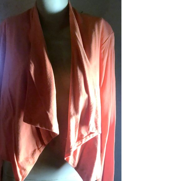 G By Giuliana Orange Cotton Summer Blazer Size 1X - Picture 5 of 9